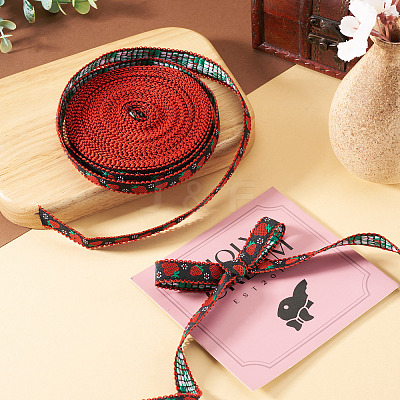 10Yards Polyester Strawberry Ribbon OCOR-TA0003-62C-1