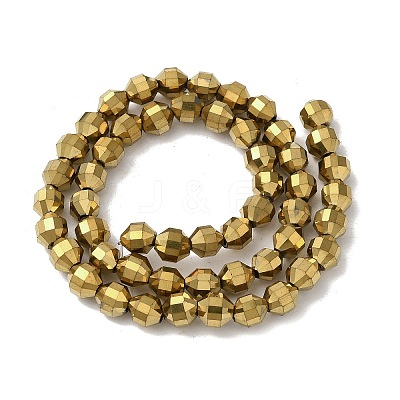 Electroplated Synthetic Non-magnetic Hematite Beads Strands G-I364-L01-03-1