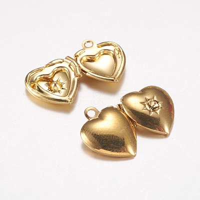 Brass Locket Pendants EC1173-G-1