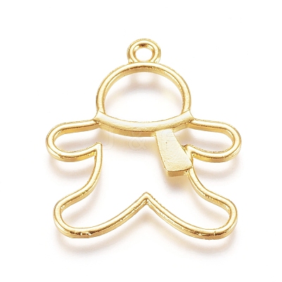 Zinc Alloy Open Back Bezel Pendants PALLOY-E564-80G-1