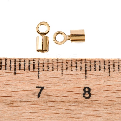 Ion Plating(IP) 304 Stainless Steel Fold Over Crimp Cord Ends STAS-P434-05B-G-1