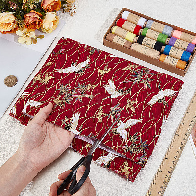Japanese Style Cotton Fabric DIY-WH0589-004A-01-1