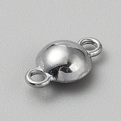 Faceted Glass Flat Round Connector Charms FIND-WH20042-56D-1