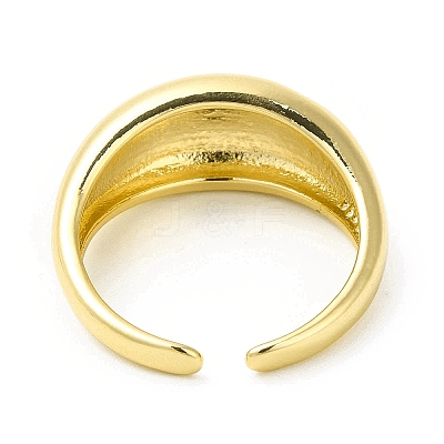 Word Tomorrow Will Be Better Brass Open Cuff Ring for Women RJEW-H120-04G-1