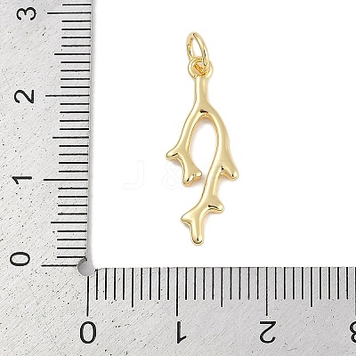 Brass Pendants KK-Q028-66G-1