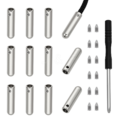 Alloy Drawstring Cord End Cap FIND-NB0006-67P-1