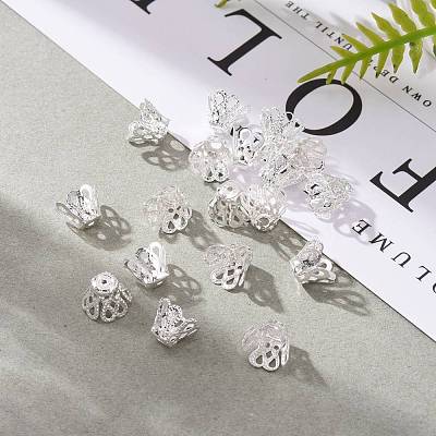 Multi-Petal Filigree Iron Bead Caps E114-S-1