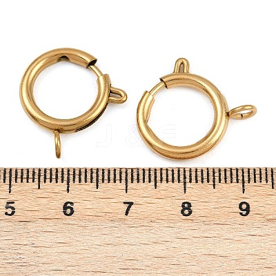 304 Stainless Steel Spring Ring Clasps STAS-B095-05H-G-1