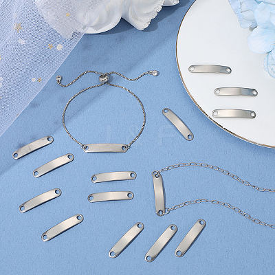 100Pcs 201 Stainless Steel Links/Connectors STAS-BBC0007-41-1