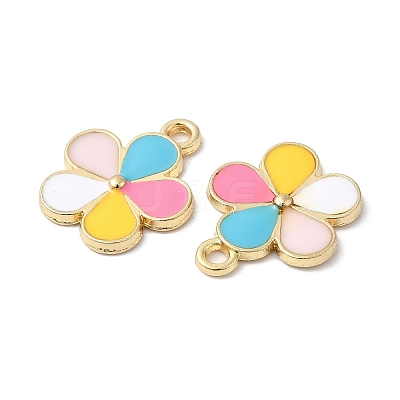Eco-friendly Alloy Enamel Pendants PALLOY-M212-12G-1