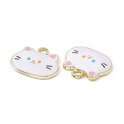 Painted Alloy Pendants PALLOY-P288-02G-07-1
