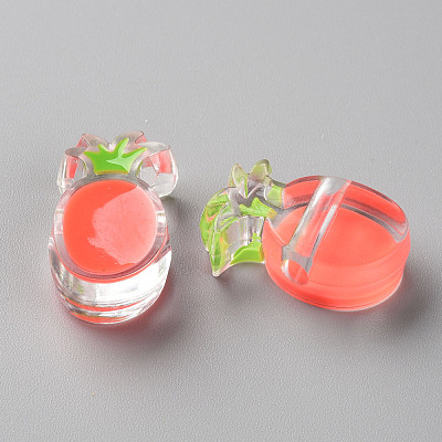 Transparent Enamel Acrylic Beads TACR-S155-002A-1