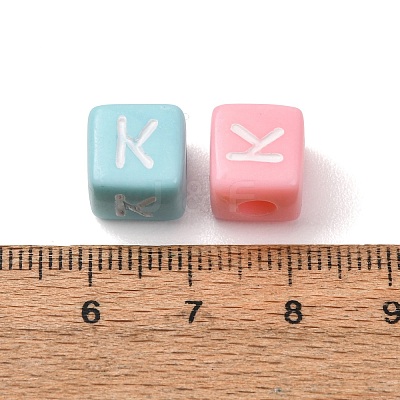 Opaque Acrylic European Beads AC-CBA7A73-01K-1