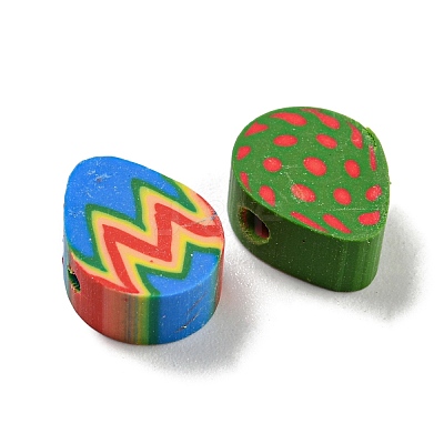 Handmade Polymer Clay Beads CLAY-E005-15-1