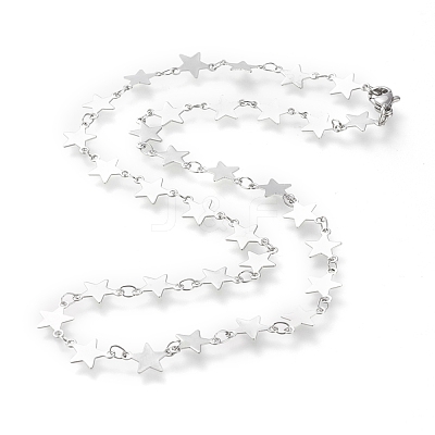 Non-Tarnish 304 Stainless Steel Link Chain Necklaces X-STAS-I156-26P-1