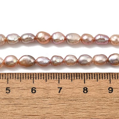 Natural Cultured Freshwater Pearl Beads Strands PEAR-I007-01P-04A-1