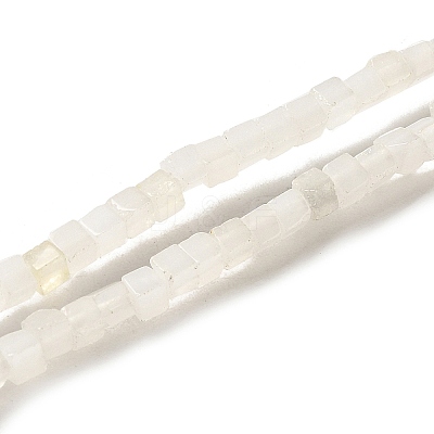 Natural White Jade Beads Strands G-B064-A28-1