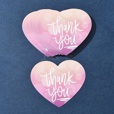 Coated Paper Thank You Greeting Card DIY-FS0007-76A-1
