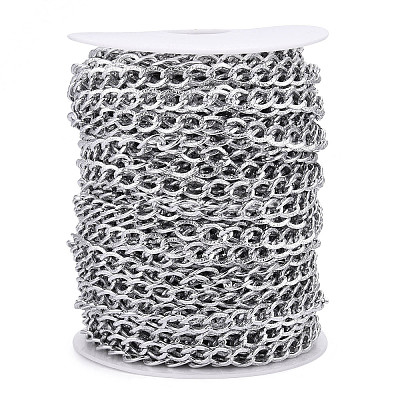 Aluminium Textured Curb Chains CHA-T001-45S-1