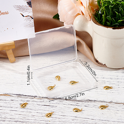 10Pcs Brass Pendants KK-BBC0001-52G-1