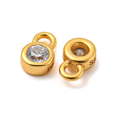 Real 18K Gold Plated 925 Sterling Silver Charms STER-K176-03F-G-1