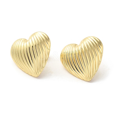 Brass Stud Earrings for Women EJEW-M251-01G-1