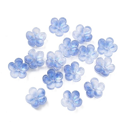 Dyed & Heated Glass Bead Caps GLAA-C042-01C-1