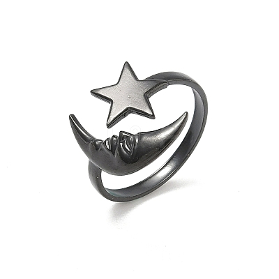 304 Stainless Steel Cuff Open Rings LS-RJEW-D338-02B-EB-1