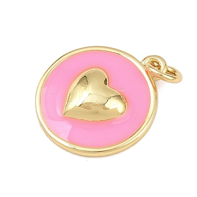 Brass Enamel Pendants KK-L251-02G-A05-1