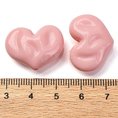Opaque Acrylic Beads X-OACR-Z013-33F-1