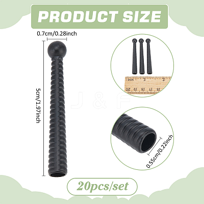 20Pcs Alloy Cord Ends FIND-NB0005-35EB-1