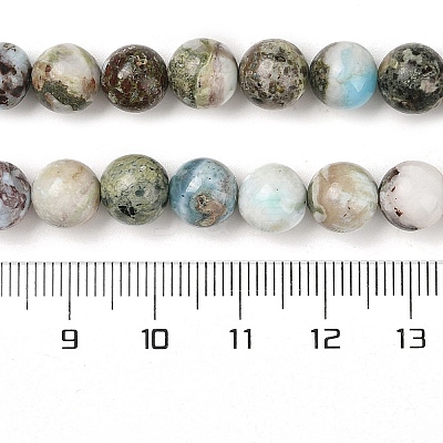 Natural Larimar Beads Strands G-P524-A02-03-1