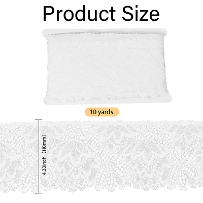 10 Yards Nylon Elastic Lace Trim OCOR-FG0002-66A-1