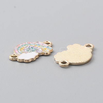 Alloy Colorful Enamel Connector Charms ENAM-CJC0019-01A-1