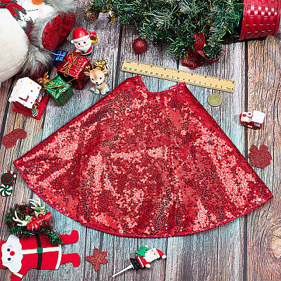 Polyester Christmas Tree Skirt DIY-WH20032-86B-1