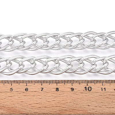 Aluminium Two Tone Rhombus Link Chains CHA-N004-05P-1