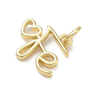 Brass Pendants KK-C156-25G-1
