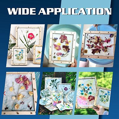 Basswood Assembled Paper Making Frame DIY-WH0016-17-1