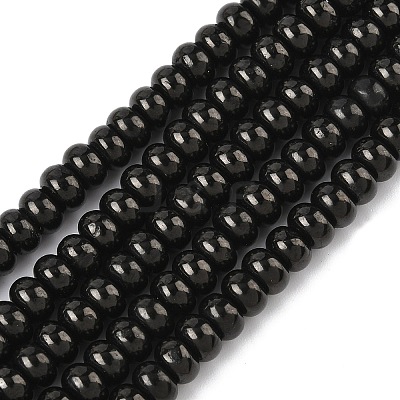 Natural Coal Quartz Beads Strands G-Z095-A01-01-1