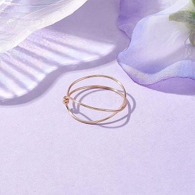 Copper Wire Wrapped Finger Rings RJEW-JR00737-1