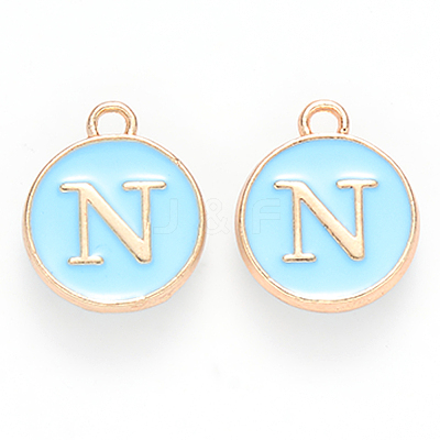Golden Plated Alloy Enamel Charms LS-ENAM-S118-04N-1