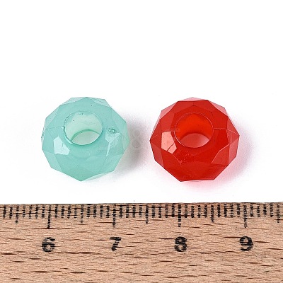 Imitation Jelly Acrylic European Beads OACR-Q200-15-1