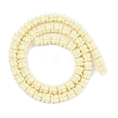 Synthetic Coral Carved Beads Strands CORA-C004-04-1