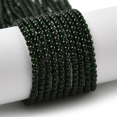 Synthetic Green Goldstone Beads Strands G-RM250104-D2-1