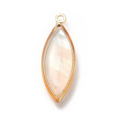 Brass Enamel Pendants KK-K252-10G-01-1