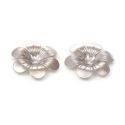6-Petal Brass Bead Caps X-KK-I669-06P-1