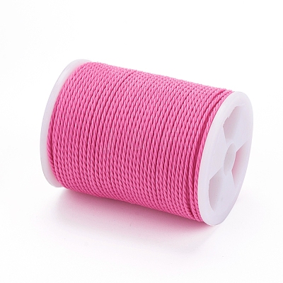Round Waxed Polyester Cord YC-G006-01-1.0mm-1
