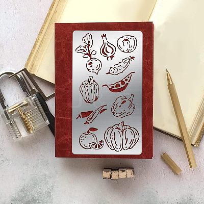 4Pcs 4 Style 304 Stainless Steel Cutting Dies Stencils DIY-FG0002-17-1
