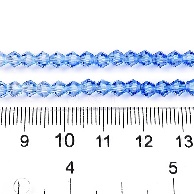 Gradient Color Baking Paint Glass Bead Strands DGLA-A039-T2mm-A020-1
