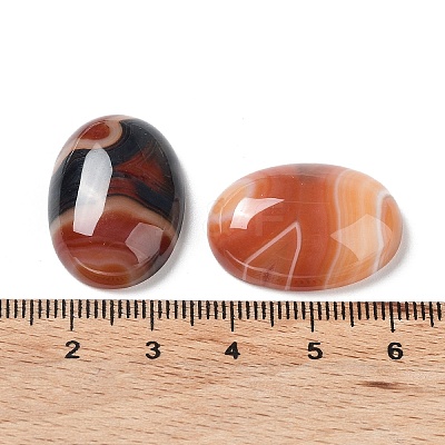Natural Striped Agate/Banded Agate Cabochons G-H296--01D-03-1